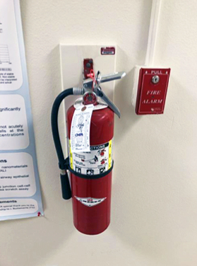 Photo of fire extinguisher.